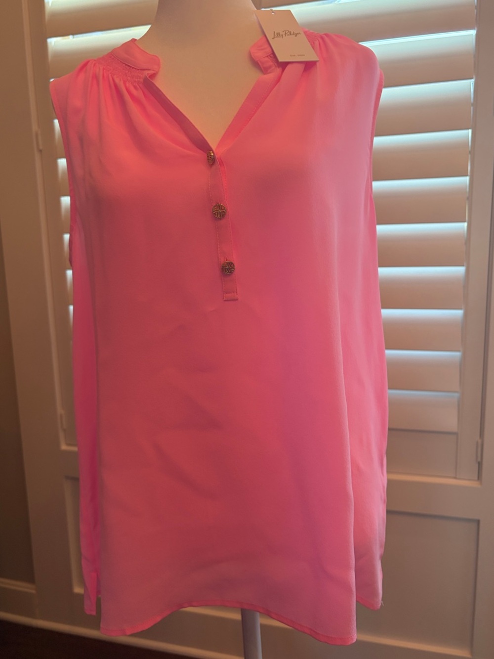 Lilly Pulitzer Sleeveless Elsa Blouse - Pink